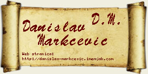 Danislav Markčević vizit kartica